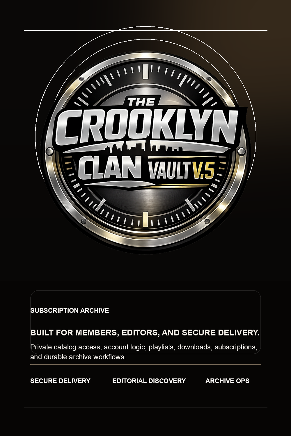 Crooklyn Clan Vault branded systems poster